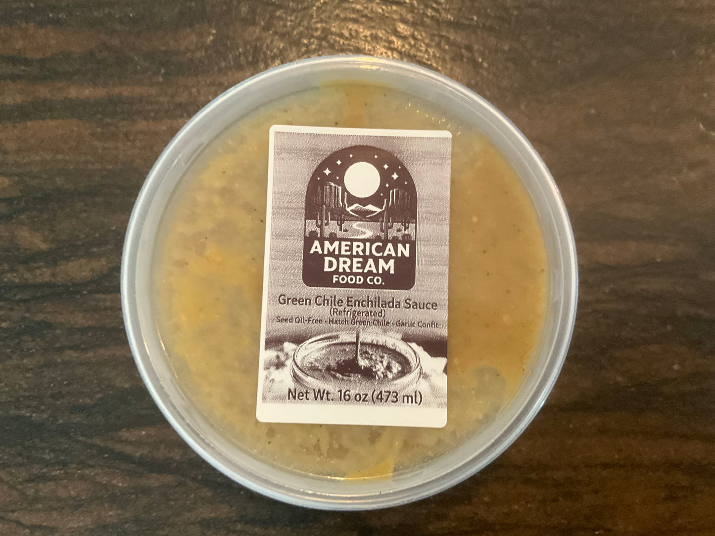 Green Chile Enchilada Sauce 8oz (frozen) $10
