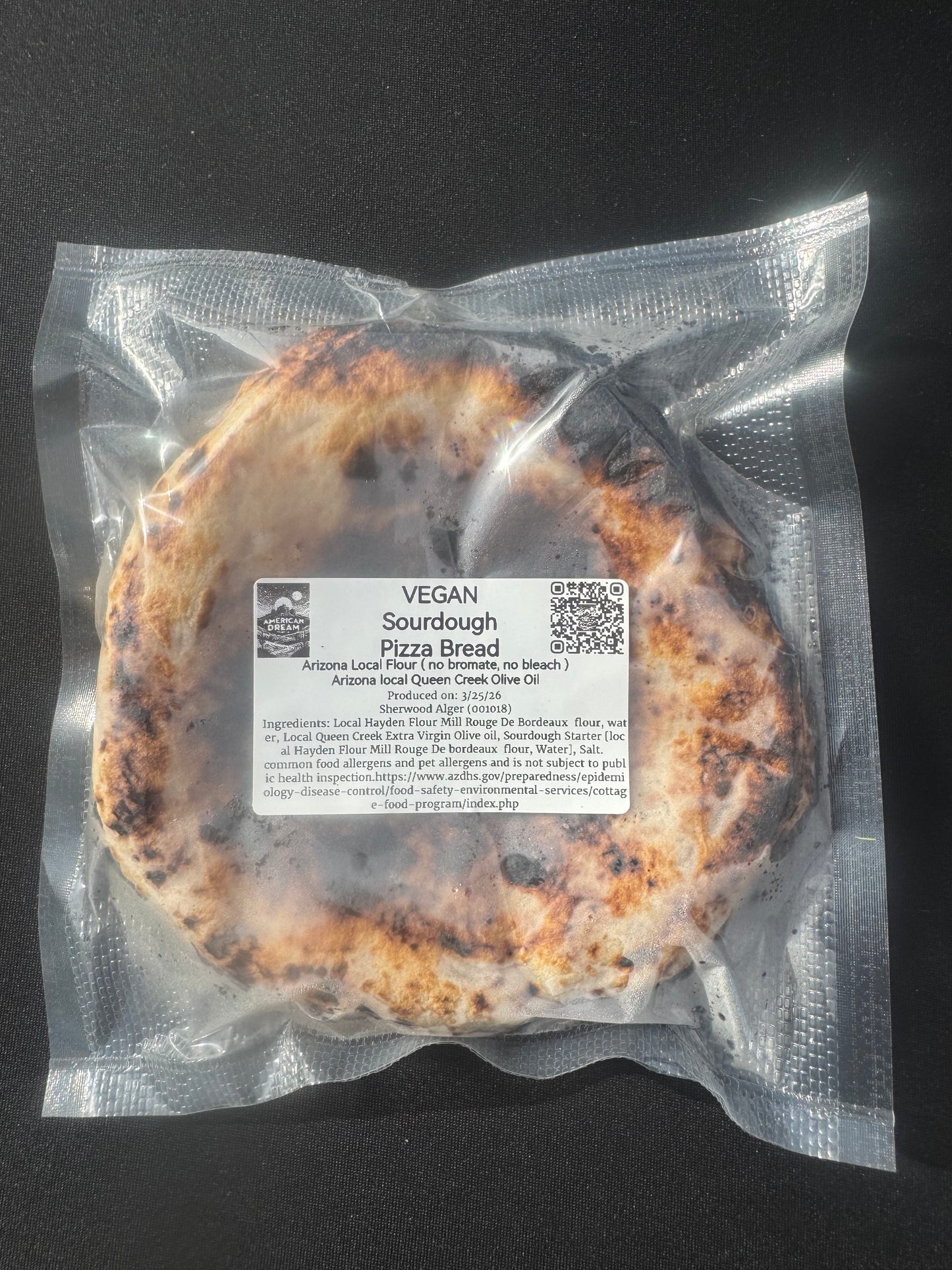 VEGAN Sourdough Pizza Bread 2 pack $8.00 (FROZEN)