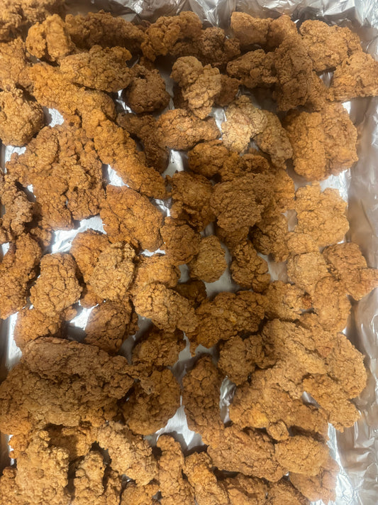 Organic Pasture Raised Chicken Gluten-Free Grass Fed Tallow Fried Chicken Fingers 1 Pound $19.99 (FROZEN)