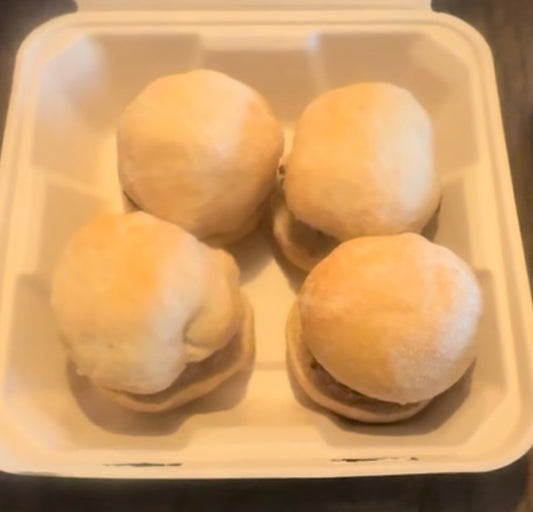Arizona Grass Raised Grass Finished Beef Burger Sourdough Sliders 4 pack (frozen) $20